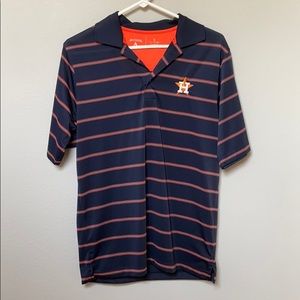 Houston Astros Striped Polo style Antigua. EUC!!!!